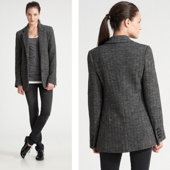 Vince Jackets & Blazers - ⭐️Vince | Wool Gray Herringbone Boyfriend Blazer 6